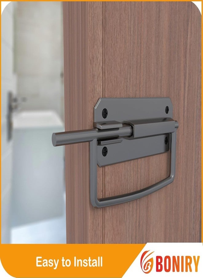 Boniry Door Lock/Latch- Premium Door Locks for Main Door - High Security Main Door Latch for Home and Office - Durable and Reliable Door Latch for Enhanced Safety (Satin Black) - Image 4